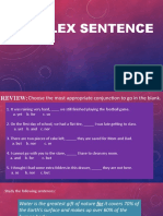 Complex Sentence Final