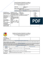 Plan de Clases Segundo Periodo 9º