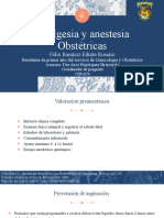 Analgesia y Anestesia Obstetrica