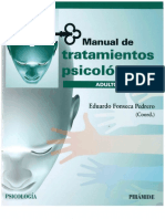 Manual de Tratamientos Psicológicos - Aultos. Fonseca