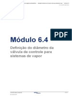 MD. 6.4 - DEFINIÇÃO DO DIÂMETRO DA VÁLVULA PARA SISTEMAS DE VAPOR