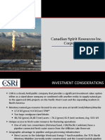 Canadian Spirit Resources Inc. Corporate Presentation