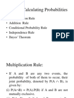 Rules of Calculating Probabilities