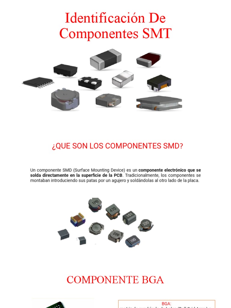 Identificación de Componentes SMD y SMT | PDF | Placa de circuito ...