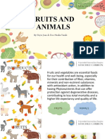 Fruits and Animals: By: Reyes Juan de Dios Niurka Yamile