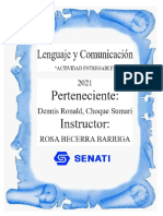 Actividad Entregable Lenguaje y Comunicación.