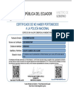 Certificado No Pertecer Policia Nacional 0953081403