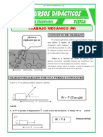 Problemas de Trabajo Mecánico para Quinto Grado de Secundaria