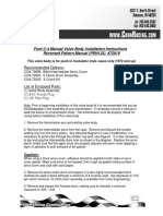 Ford C-4 Manual Valve Body Installation Instructions Reversed Pattern Manual (PRN123) #72010