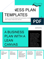 Black and Teal Geometric Technology Business Plan Presentation