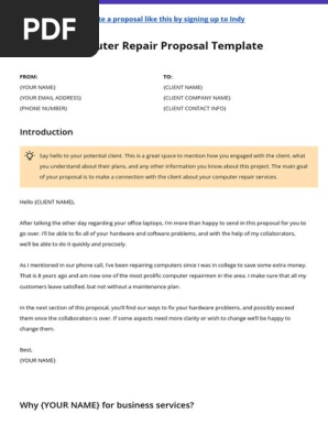 Computer Repair Proposal Template (1)