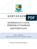 Kertas Kerja Penyertaan Kejohanan Catur 2022