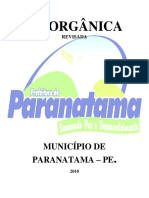 Lei Orgânica: Município de Paranatama - Pe