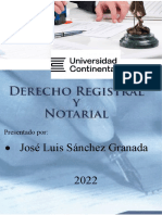 DERECHO NOTARIAL Y REGISTRAL - PRODUCTO ACADEMICO N°2