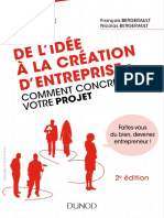 De l'Idée à La Création d'Entreprise - Dunod