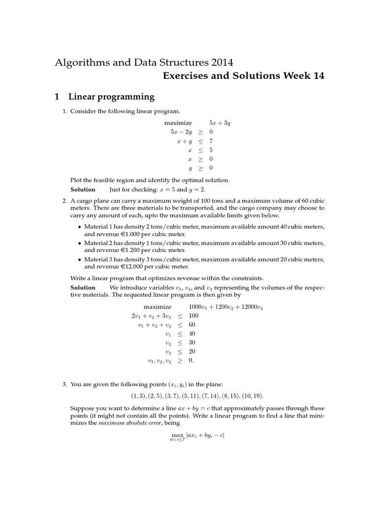 Linear programming: Simplex method. Solution | PDF | Linear Programming ...