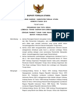 Perda No. 9 Tahun 2010 Tentang Organisasi Dan Tata Kerja Lembaga Teknis Daerah Dan Lembaga Lain