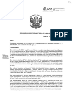 R.D. #0304-2021 Autorización de Uso de Agua