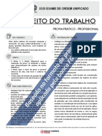 OAB 1 Simulado 2 Fase Direito Do Trabalho Folha de Respostas