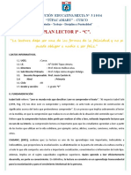 Plan Lector - 1° C Grado