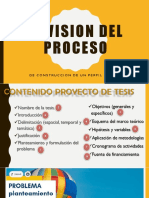 REVISION DEL PROCESO de Elaboracion de Un Perfil de Tesis