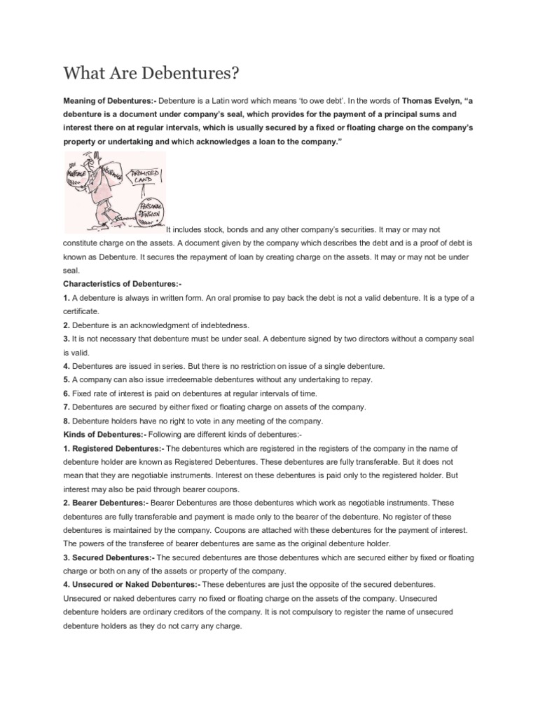 Understanding Debentures Explained | PDF | Debenture | Debt