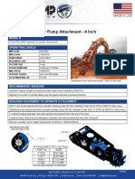 Hydraulic Excavator Pump Attachment - 4 Inch: Model #