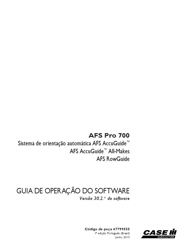AFS Pro 700 Manual | PDF | Janela (informática) | Sistema de ...