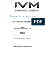 A2 Proyecto E1 Evaluación de Proyectos