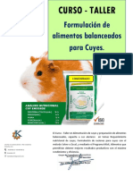 Curso de Formulacion de Alimentos para Cuyes