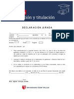 DECLARACIÓN JURADA CALLAO