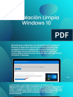 Instalación Limpia Windows 10