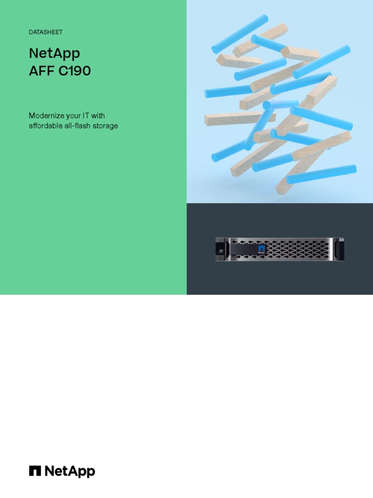 Netapp Aff C190 Modernize Your It With Affordable AllFlash Storage