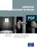 Handbook On Combating Ill Treatment in Prison en 2016