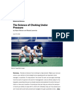 The Science of Choking Under Pressure