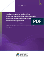 Dossier UFEM Jurisprudencia y Doctrina Internacional Sobre El Deber de Prevención en Violencia Por Razones de Género