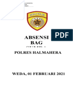 Absen Apel Bag Sumda Februari 2021