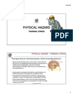 Physical Hazard: Temperature Homeostasis (Thermoregulation)