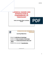 Chemical Hazard and Introduction & Fundamental of Toxicology