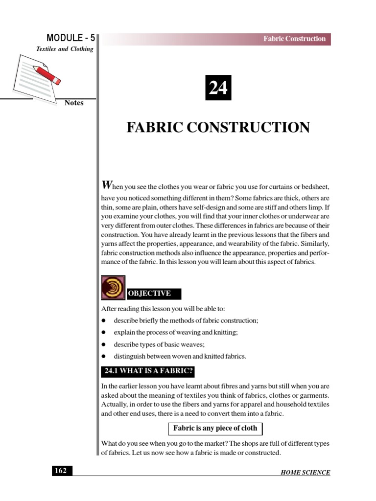 Fabric Construction Textiles Weaving
