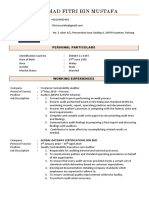 Experienced Sustainability Auditor CV