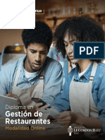 Brochure Gestion de Restaurantes