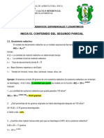 Inicia El Contenido Del Segundo Parcial: Modelos Matematicos Exponenciales Y Logaritmicos