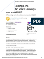 Affirm Holdings, Inc. (AFRM) Q1 2022 Earnings Call Transcript - The Motley Fool