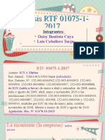 Análisis RTF 01075-1-2017: Integrantes