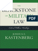 The Blackstone of Military Law, Joshua E. Kastenberg
