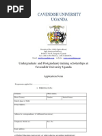 Download CUU Scholarship Form by Hussein Gotto Musisi SN58099712 doc pdf
