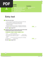 Entry Test: Agenda Grammar Vocabulary