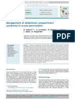 Management of Abdominal Compartment Syndrome in Acute Pancreatitis