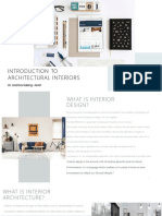 Introduction To Architectural Interiors: Ar. Josenica Galang-Javier